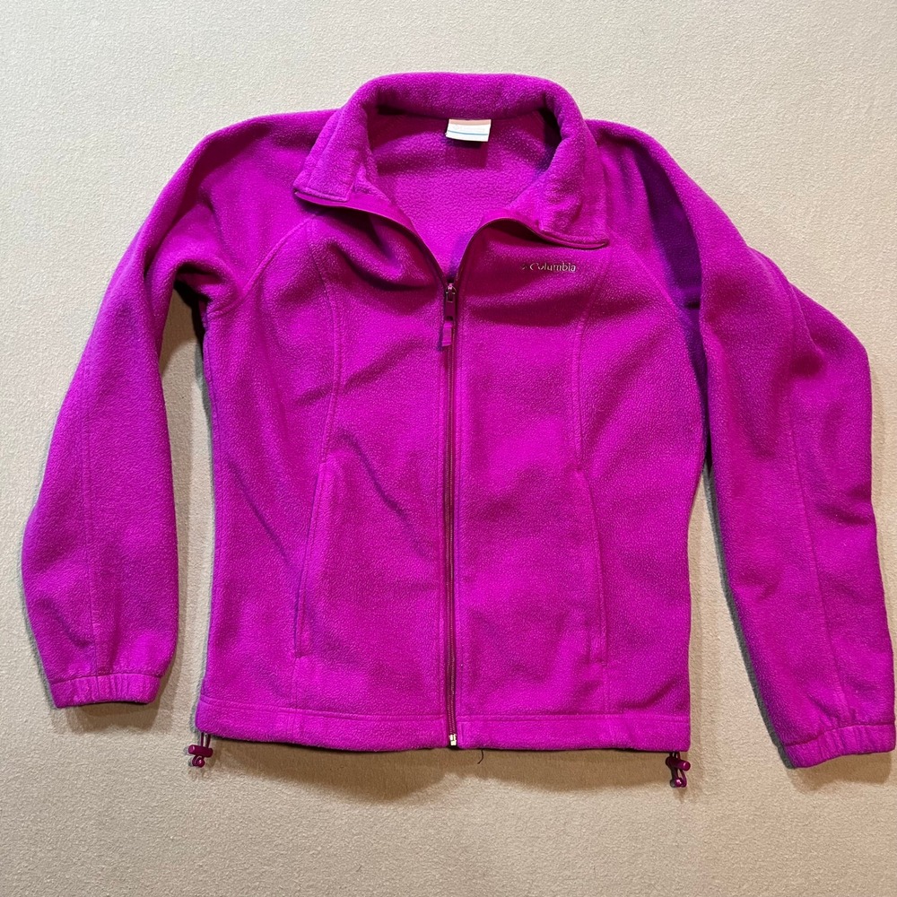 Columbia Full Zip Long Sleeve Fleece Jacket XL6445 Women Size M